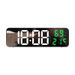 Electronic Alarm Mirror Large Screen Digital LED Desk Hanging Clock Plug-in Version Hot Sale_voghion.com