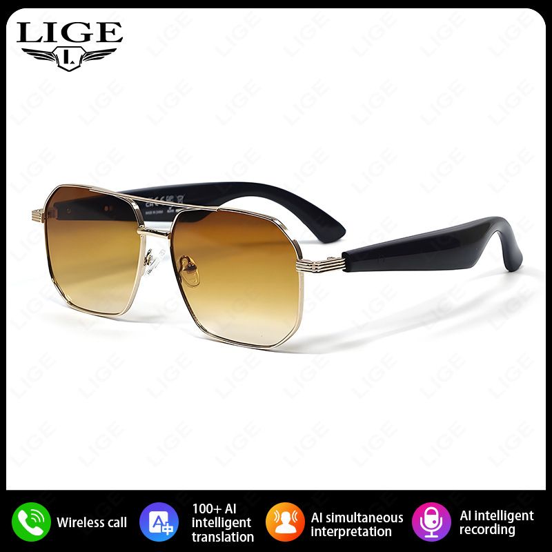 Smart Bluetooth Glasses With 100+ Language Translation, Music Playback & Call Function For Men And Women Smart Glasses_voghion.com