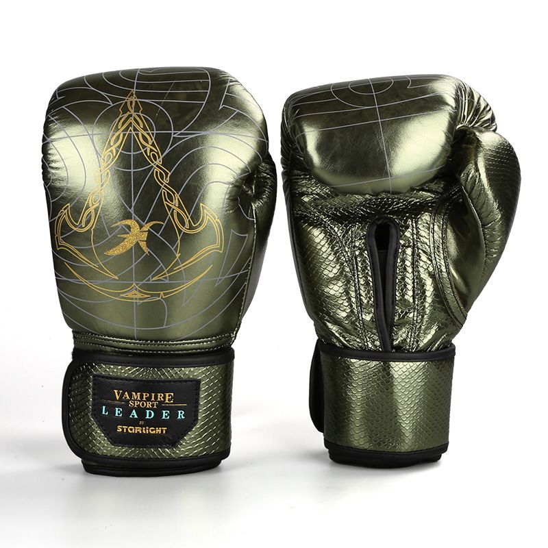 Prawdziwe skórzane rękawice bokserskie dla dorosłych z lateksową podszewką Sandbag Sandbag Sanda Muay Thai Fighting Rękawice bokserskie Kamuflaż_voghion.com
