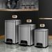 Stainless Steel Step Trash Can With Lid – Silent Close, 20L Large Capacity For Kitchen, Office, Restaurant_voghion.com