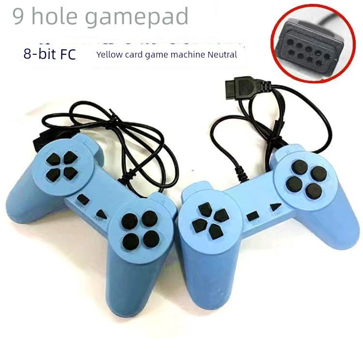 Cavo giallo incorporato a 9 pin per console di gioco TV domestica, nostalgico, scheda FC NES vecchio stile a 8 bit_voghion.com