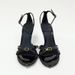 Za2025 New High Heel Patent Leather Round Cross Thin Open Toe Back Strap Sandals For Women_voghion.com