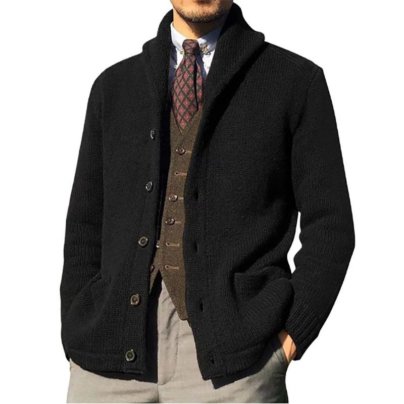 Herrenbekleidung exklusiver Wollpullover für Herren, lässiger, warmer Pendlerpullover_voghion.com