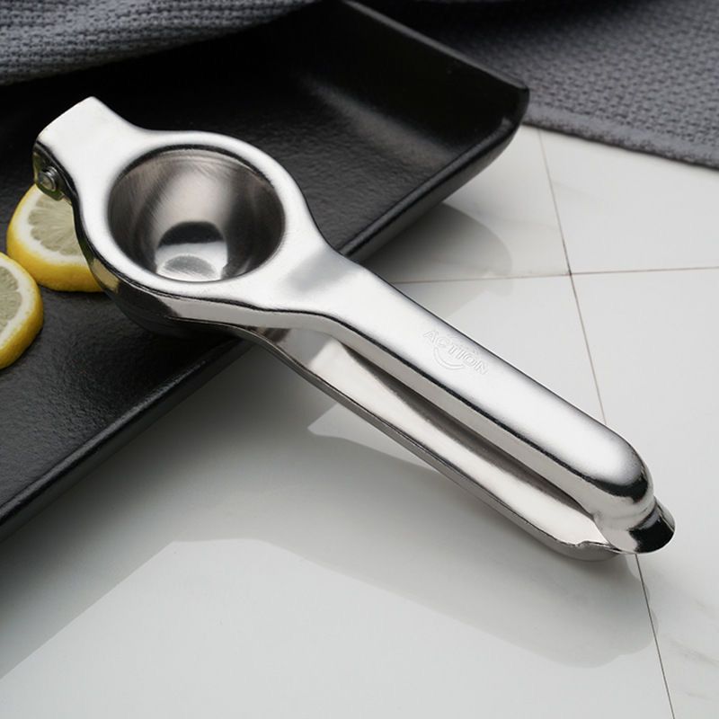 Exprimidor manual de limón de acero inoxidable, exprimidor de naranjas comercial, prensa manual de cítricos para jugo._voghion.com