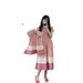 Robe de famille mère et enfant, tenue d'été à manches courtes, jupe mère-fille, rose doux, douce et fine_voghion.com