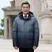 Herren Winterjacke, neue kurze, dicke Jacke, trendige Herrenmodemarke, breites Revers, Daunenjacke für Väter und Opas, modische Oberbekleidung_voghion.com