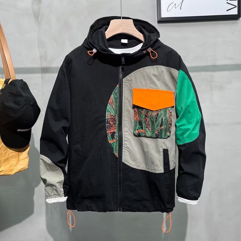 Streetwear Hybrid Jacket – Oversized Hooded Corduroy Bomber With Rabbit Fur Accents (M-3XL, Zip Closure, Washed Poly-Lining, Unisex Layering Staple)_voghion.com
