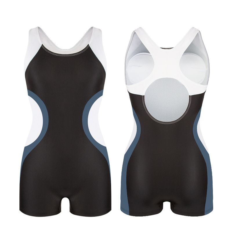 Einteiliger Badeanzug für Damen in Übergröße – Hohe Abdeckung, schlankmachendes, schnelltrocknendes Polyester zum Surfen und Schwimmen (L-3XL)_voghion.com