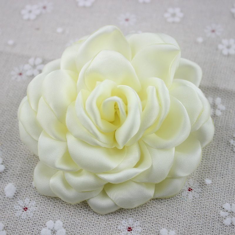 Nieuwe hoogwaardige chiffon broche met geslepen rand, prachtige grote pioenroos gekrulde bloemspeldclip_voghion.com