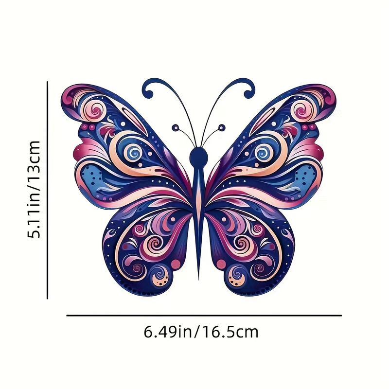 Autocollant de voiture 20x20cm papillon est un gros morceau de mon cœur autocollant de décoration murale pour fenêtre de voiture moto ordinateur_voghion.com