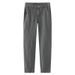 Men's Clothing Linen Pants Men's Retro Trousers Spring Solid Color Cotton And Linen Casual Pants Loose Straight Suit Pants Cotton And Linen Pants Men_voghion.com