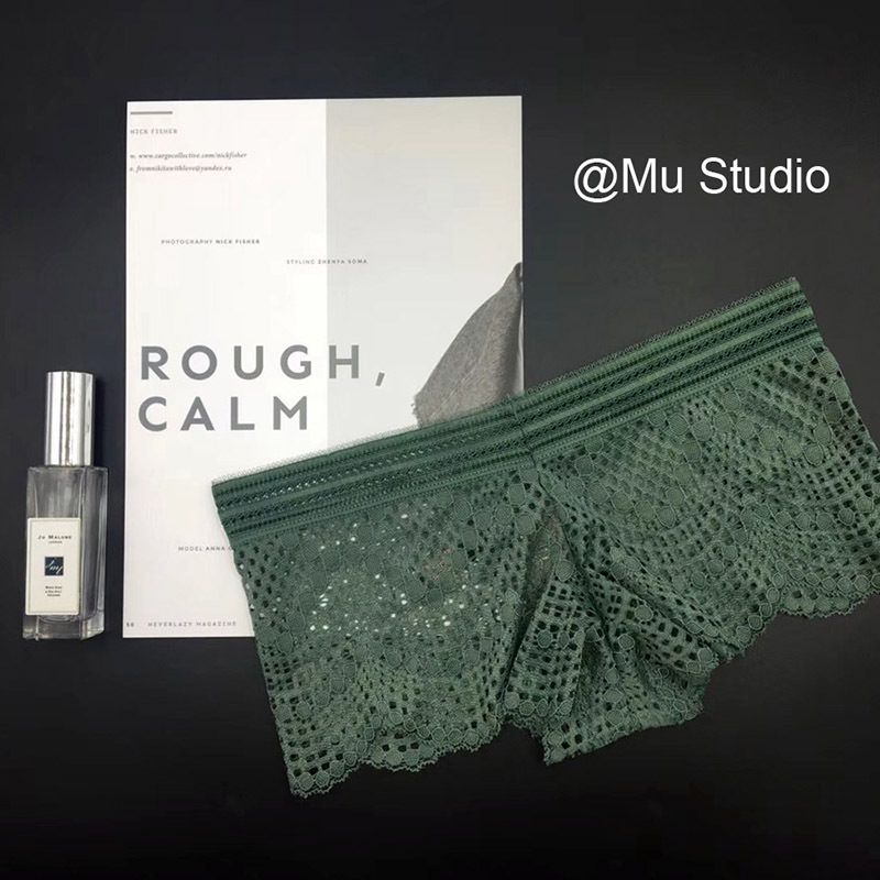 Women's clothing hot girls sexy and playful European and American fashion pure lust sexy transparent lace safety pants women's shorts and boxer briefs_voghion.com