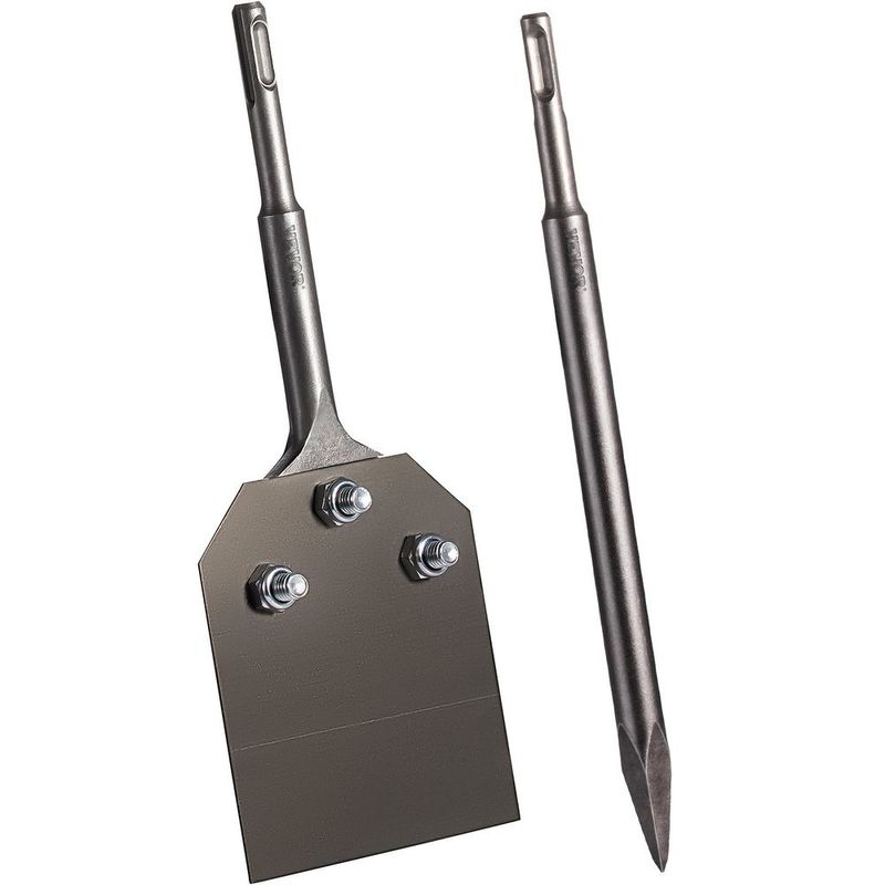 Clay Spade, 3.9' X 9.5' SDS Plus Shank, 40Cr Steel Jackhammer Bit For Electric Demolition Jack Hammer W/Point Chisel, Trenching And Digging Shovel_voghion.com