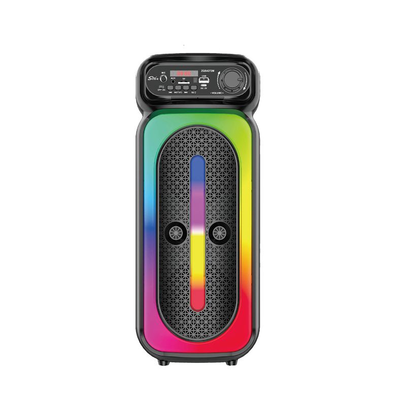 ZQS4270M Mobiele kaart Kleurrijke microfoonluidspreker Square Dance Groot volume Buiten Bluetooth-luidspreker_voghion.com