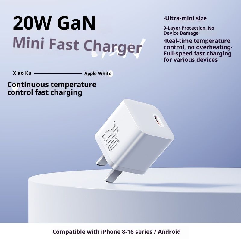 3C Xiaoku Mini Compatible With Charger 16 Pro Max Charging Head Data Cable_voghion.com