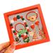 Set di gioielli natalizi per bambini, set di braccialetti e anelli con perline festive con ciondoli a forma di Babbo Natale, pupazzo di neve e albero in scatole regalo rosse, regalo per le feste e bomboniere Je_voghion.com