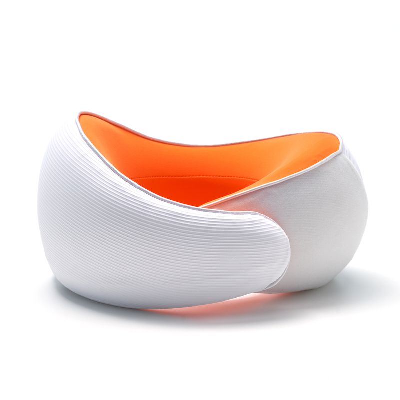 Almohada de protección para el cuello con almacenamiento de seda de hielo lento en forma de U para tren y avión_voghion.com