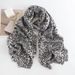 2024 autumn and winter ethnic style leopard print short tassel woven  cashmere brushed women's warm shawl scarf_voghion.com