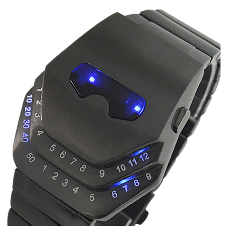 Modny zegarek Cobra Osobowość Obcy Elektroniczny zegarek Luminous Alloy Wrist Watch_voghion.com