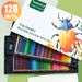 Professional Watercolor Pencils Set Of 120 Colors - Wooden Case, 4B Soft Core, Vibrant & Blendable For Artists, Sketching & Coloring Books_voghion.com