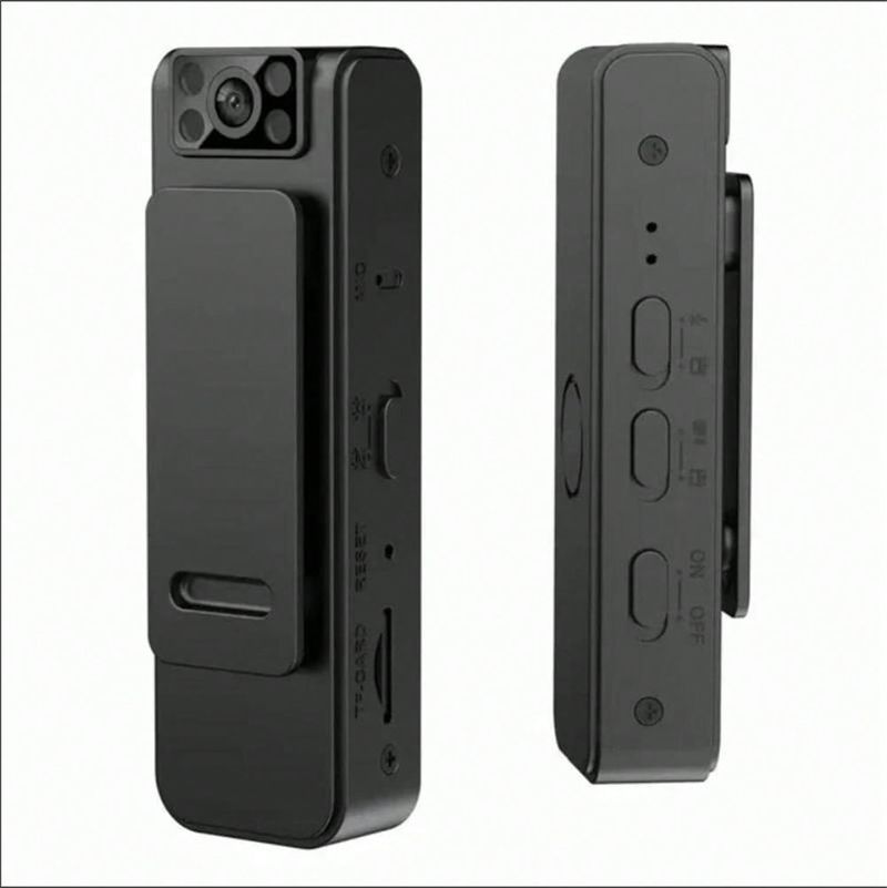 Kamera cyfrowa HD z wbudowanym mikrofonem, miniaturowa, noszona na ciele, szerokokątna, sportowa, DV, samochodowa, z klipsem, nagrywanie oddzielne_voghion.com