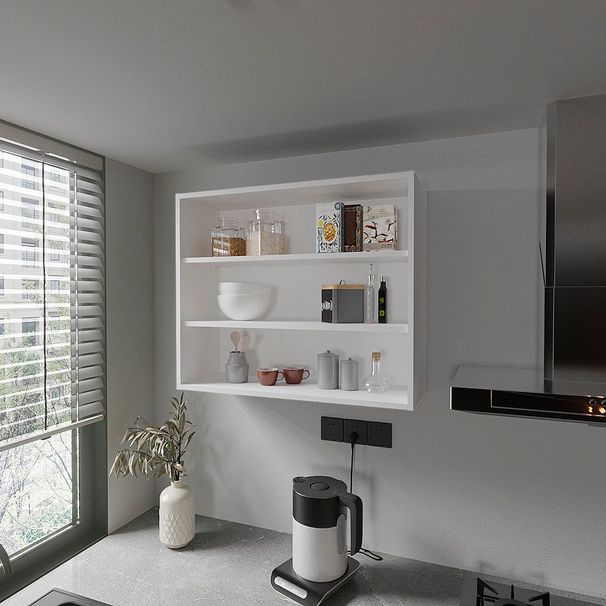 Floating Shelf Meeker, Kitchen, White_voghion.com