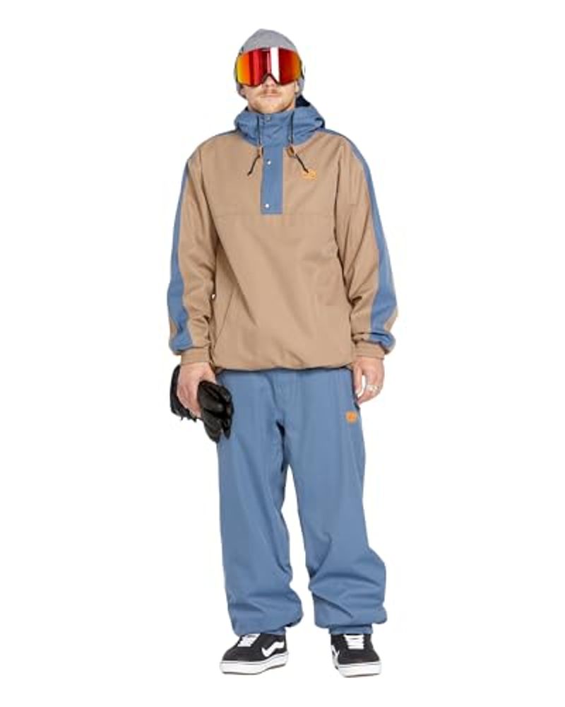 Mens Arthur Longo 20k Pullover Anarok Hooded Snowboard Jacket_voghion.com