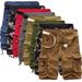 Herrkläder Cargo-shorts Baggy 7-punkts mellanlängd multi-ficks casual camo sweatpants_voghion.com