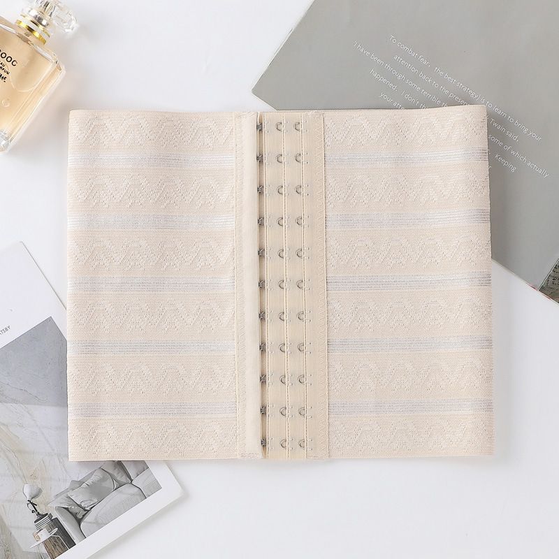 Cinturón de cintura moldeador de cuerpo para mujer, con 3 filas y 11 hebillas, para después del parto, con control de la presión abdominal_voghion.com