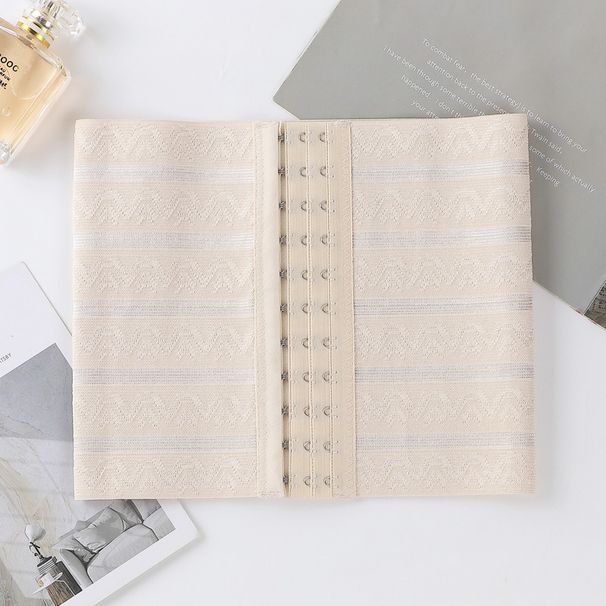 Cinturón de cintura moldeador de cuerpo para mujer, con 3 filas y 11 hebillas, para después del parto, con control de la presión abdominal_voghion.com