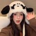 CHUNYU Carino Cucciolo Peluche Lei Feng Donna Autunno e Inverno Versatile Cartone Animato Faccia Piccolo Caldo Cappello di Protezione per le Orecchie_voghion.com