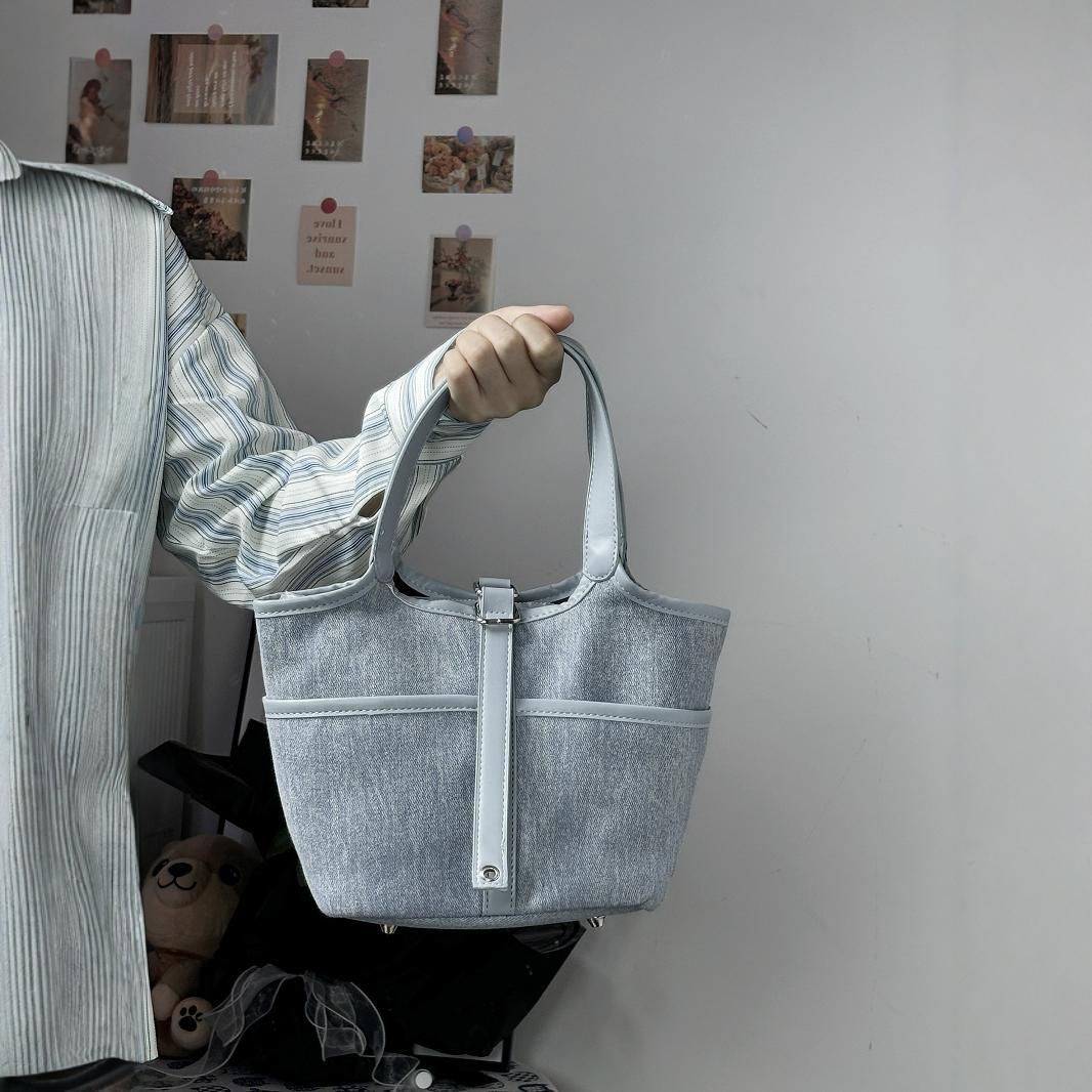 Borsa a tracolla in tela con giunture estive 2025, con chiusura a zip, stile alla moda, versatile, di prova, piccola, alta_voghion.com