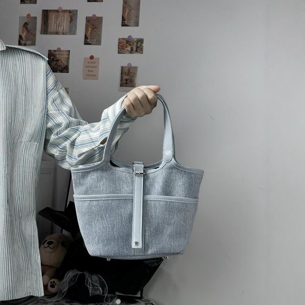 Borsa a tracolla in tela con giunture estive 2025, con chiusura a zip, stile alla moda, versatile, di prova, piccola, alta_voghion.com