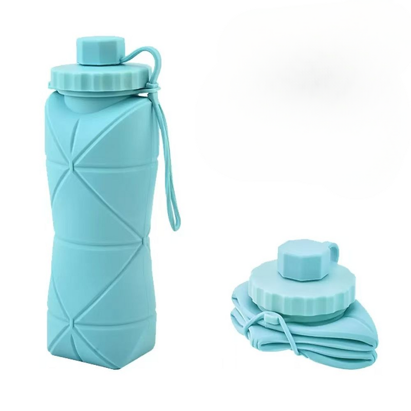 Silicone Bottle Foldable Large Capacity High Temperature Resistant Outdoor Travel Folding Portable Compression Water Cup_voghion.com