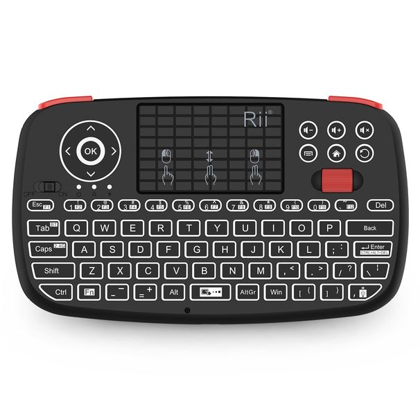 RII X8 Wireless Mini Farbige Hintergrundbeleuchtung Handheld Tastatur Taste Maus Integrierte Eingabe Handliches Gadget_voghion.com