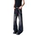 High-quality Foreign Trade Unbranded Harajuku New WAashed Cat Whisker Mopping The Floor Slightly Pull Jeans Men's Straight Ins Simple_voghion.com