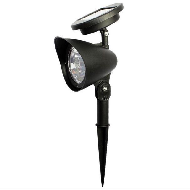LED-spot op zonne-energie voor tuin en pad - Kleine waterdichte buitenlamp (warm wit/koel wit, 3 LED's, 0,1 W, 1,2 V)_voghion.com
