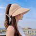 Dámský letní klobouk s velkou krempou, cylindr s prázdnou střechou, sluneční klobouk, ochrana proti UV záření, ochrana obličeje, plážový klobouk_voghion.com