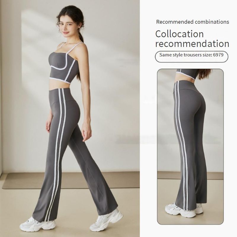 Women's Clothing Beautiful Back Shockproof Fixed Cup Fitness Pilates Yoga Wear_voghion.com