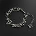 Hip-Hop Dissolved Dark Cross Bracelet Men's Versatile Niche Design High-end American Titanium Steel Boy Trend_voghion.com
