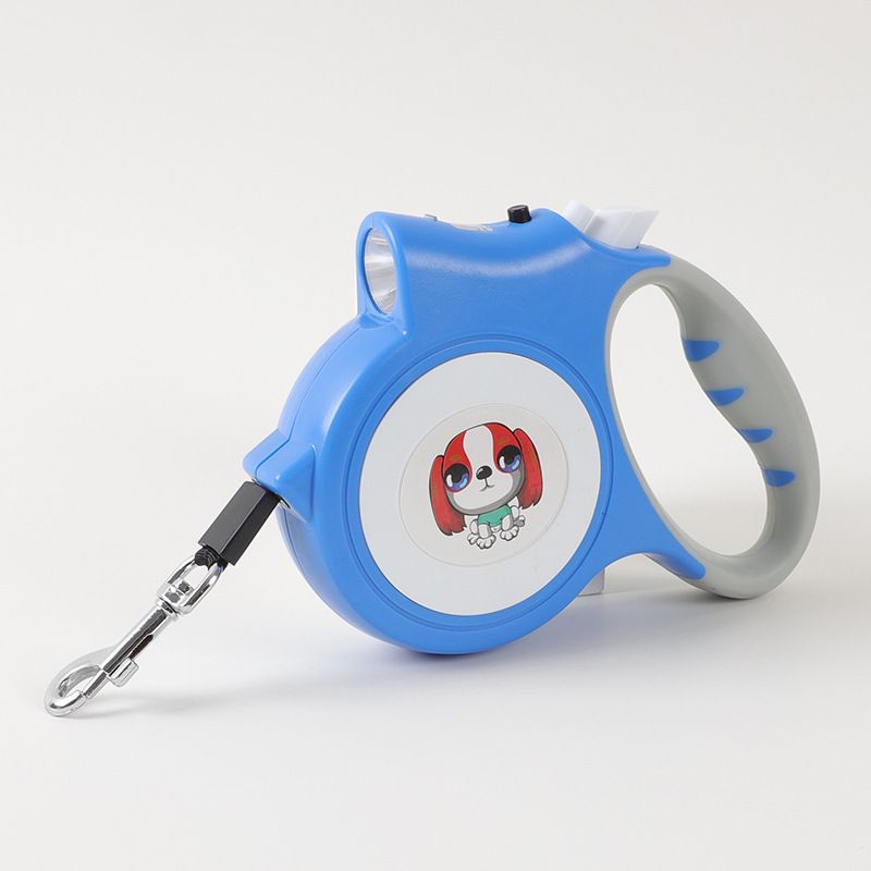 Huisdier met licht intrekbare draagbare automatische hondenwandellijn voor buiten_voghion.com