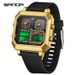 Multifunction Digital Sports Watch With Temperature Measurement, Dual Display, 50m Waterproof, Alarm, Stopwatch, Backlight For Men And Women_voghion.com