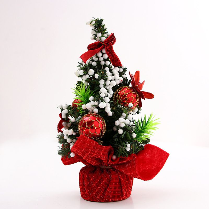 Weihnachtsbaum 20CM Mini-Weihnachtspaket Baum Tischdekorationen für Kindergeschenke Weihnachtsbaum kleine Dekorationen_voghion.com