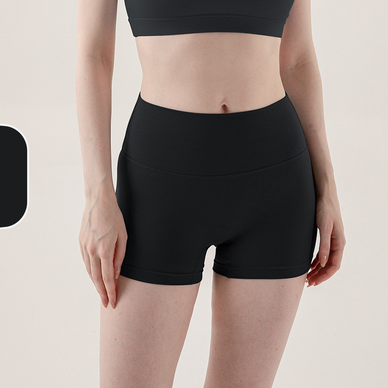 Shorts de tubarão sem costura, antiderrapante, cintura alta, modelador, respirável, elástico, para ioga, com controle de barriga, invisível, para levantar o bumbum, treino de verão_voghion.com