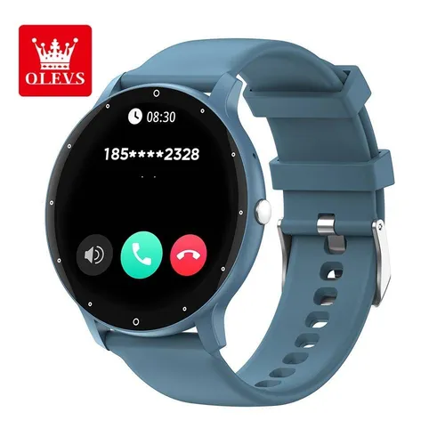 Reloj inteligente Olysee con pantalla HD de 1,28", monitor de frecuencia cardíaca, monitor de actividad física, resistente al agua, llamadas Bluetooth y seguimiento del sueño._voghion.com