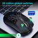 HXSJ T400 3-mode Wireless Optical 1000HZ Lightweight 500mAh Rechargeable USB-type C Gaming Office Mouse For Pc Laptop_voghion.com