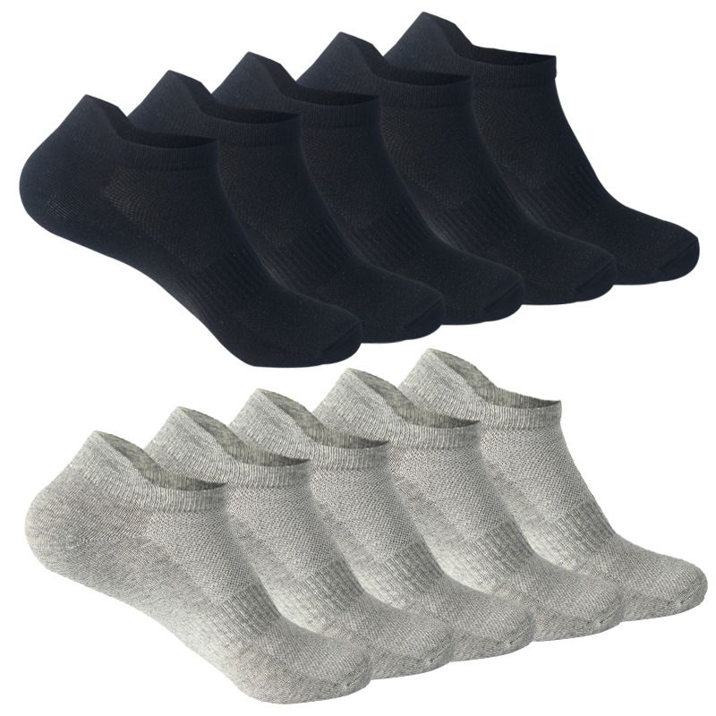 10 pairs of mesh socks Thin sports cotton socks big, small, 3 size men's and women's boat socks_voghion.com
