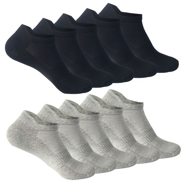 10 pairs of mesh socks Thin sports cotton socks big, small, 3 size men's and women's boat socks_voghion.com