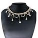 Sparkling diamond high end necklace clavicle chain choker fashionable and simple necklace_voghion.com