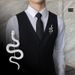 Spilla da donna semplice di alta qualità a forma di serpente spilla da uomo anti-esposizione spilla fissa per abbigliamento completo accessori per colletto_voghion.com
